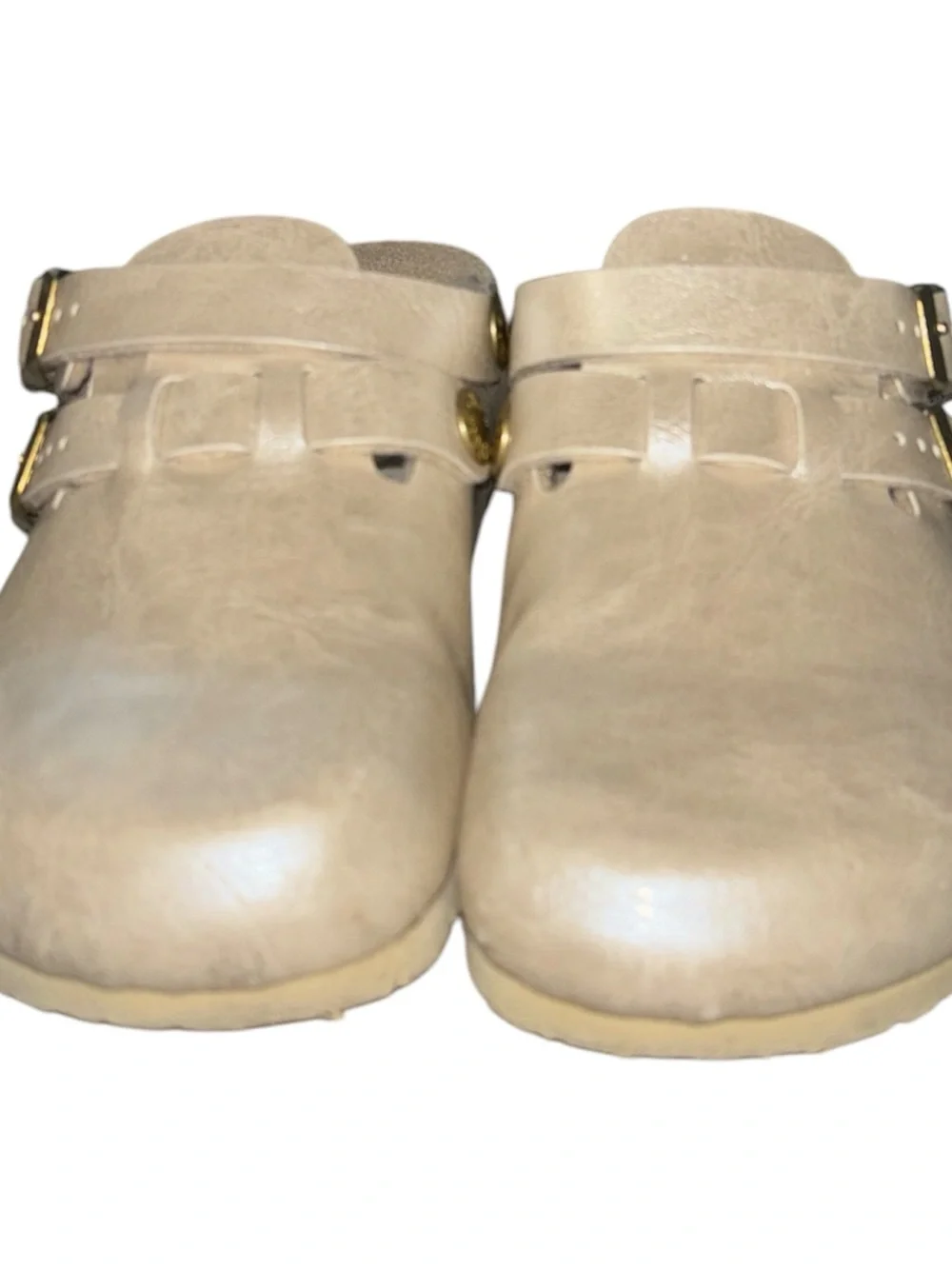 Birkenstock Kay Clog Color Pale Gold Metallic Shimmer